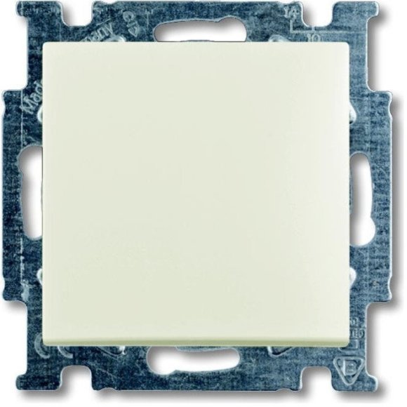 Выключатель 1-клавишный ABB BASIC55, скрытый монтаж, chalet-white, 2CKA001012A2184 в Калининграде