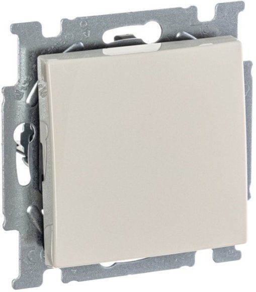Выключатель 1-клавишный ABB BASIC55, скрытый монтаж, слоновая кость, 2CKA001012A2146 в Калининграде