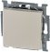 Выключатель 1-клавишный ABB BASIC55, скрытый монтаж, слоновая кость, 2CKA001012A2146 в Калининграде