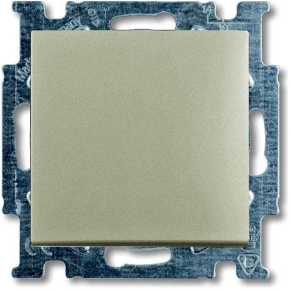 Выключатель 1-клавишный ABB BASIC55, скрытый монтаж, шампань, 2CKA001012A2164 в Калининграде