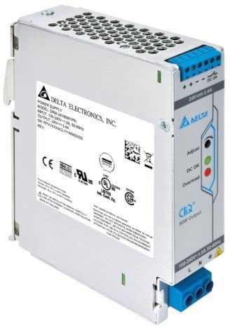 DRM-24V120W1PN Блок питания 1х220В AC или 88-375В DC, Uвых = 24В, I нагрузки макс = 5 А, 120Вт, метал. корпус, буст до 7 сек, функ. APB, реле, LED в Калининграде