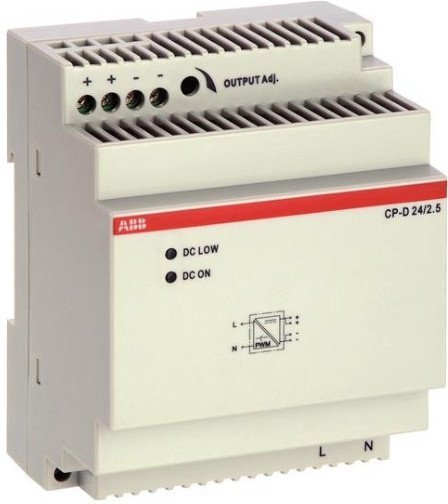 Блок питания CP-D 24/2.5 (регулир. вых. напряж) вход 90-265В AC / 120-370В DC, выход 24В DC /2.5A, 1SVR427044R0200 в Калининграде