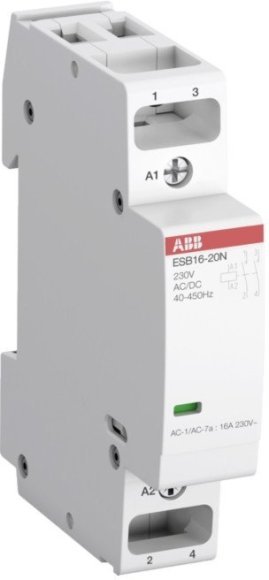 Модульный контактор ABB ESB-N 1НО+1НЗ 16А 230В AC/DC, 1SBE111111R0611 в Калининграде