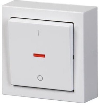 Выключатель 1-клавишный ABB IMPRESSIVO с подсветкой, открытый монтаж, белый, 2TKA00001840 в Калининграде