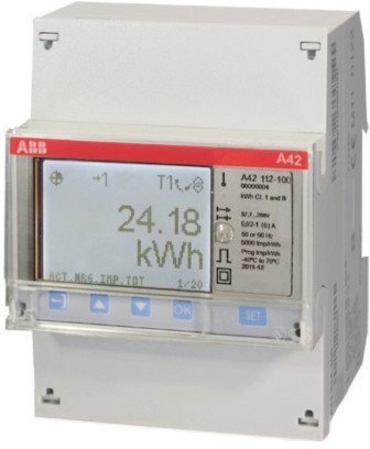 Счетчик электроэнергии однотарифный ABB A42 однофазный 1(6)А, кл.т. 1, 2CMA100094R1000 в Калининграде