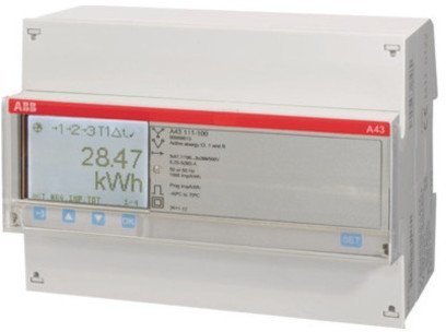 Счетчик электроэнергии однотарифный ABB A43 трехфазный 5(80)А, кл.т. 1, 2CMA100106R1000 в Калининграде