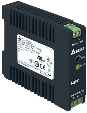 DRS-24V30W1AZ Блок питания 1х220В, 24В, 30Вт (1,25А) пластиковый корпус в Калининграде