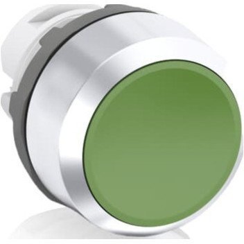 Кнопка MP1-30G зеленая (только корпус) без подсветки без фиксации, 1SFA611100R3002 в Калининграде