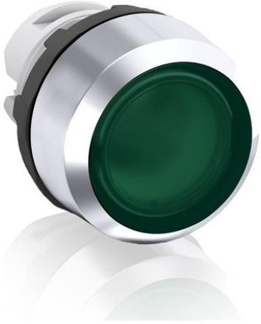 Кнопка MP1-31G зеленая (только корпус) с подсветкой без фиксации, 1SFA611100R3102 в Калининграде