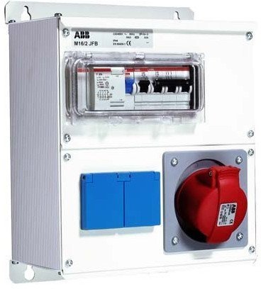 Бокс M16/2 JFB CTFL с розеткамии фланцами в сборе ,металл, IP44, 2CMA100020R1000 в Калининграде