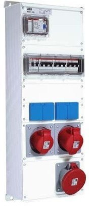 Бокс M63/2JFB CTFL с розетками и фланцамив сборе, металл, IP44, 2CMA100024R1000 в Калининграде