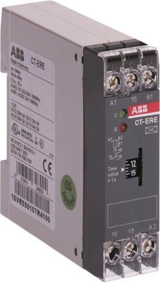 Реле времени CT-ERE (задержка на включ.) 24В AC/DC, 220-240В AC (временной диапазон 3..300с.) 1ПК, 1SVR550107R2100 в Калининграде