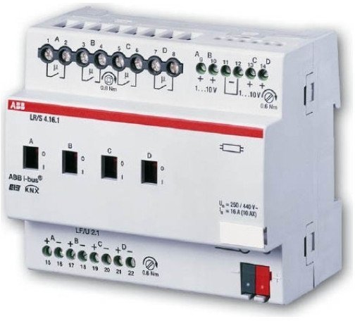 LR/S4.16.1 Светорегулятор ЭПРА 1-10B с контролем освещённости, 4-канальный, 16A, 2CDG110088R0011 в Калининграде