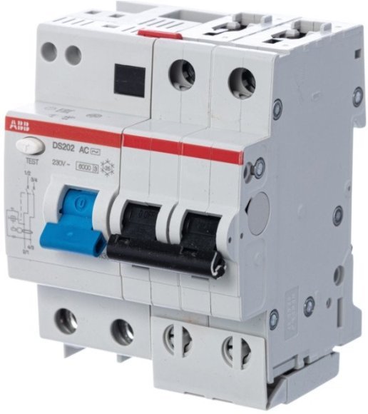 Дифавтомат ABB DS200 2P 10А (B) 6 кА, 30 мА (AC), 2CSR252001R1105 в Калининграде