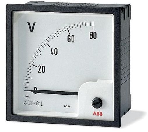 Вольтметр щитовой ABB VLM 100В DC, аналоговый, кл.т. 1,5, 2CSG212130R4001 в Калининграде