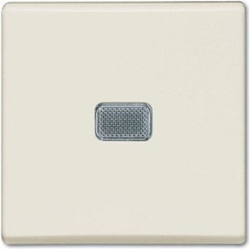 Выключатель 1-клавишный ABB BASIC55 с подсветкой, скрытый монтаж, chalet-white, 2CKA001012A2185 в Калининграде