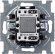 Выключатель 1-клавишный ABB BASIC55 с подсветкой, скрытый монтаж, слоновая кость, 2CKA001012A2156 в Калининграде