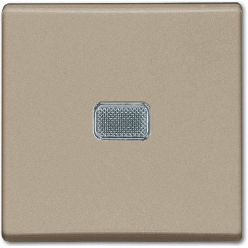 Выключатель 1-клавишный ABB BASIC55 с подсветкой, скрытый монтаж, шампань, 2CKA001012A2165 в Калининграде
